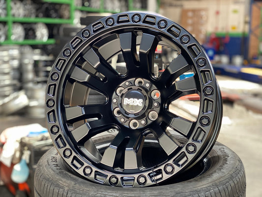 New 16X8.5 ET0 Lenso Brutal Rim (4 wheel) Matt Black 6X114.3