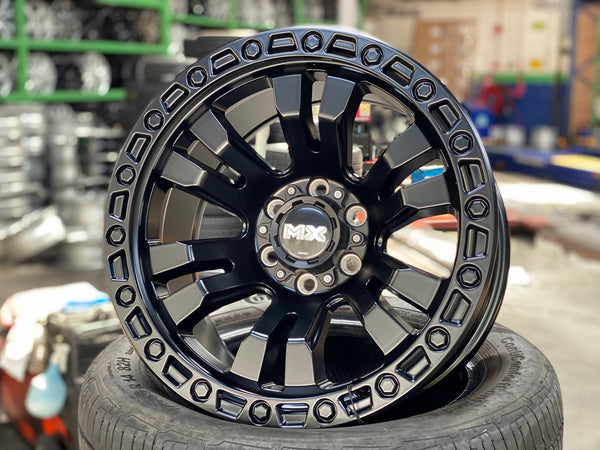 New 16X8.5 ET0 Lenso Brutal Rim (4 wheel) Matt Black 6X114.3