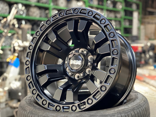 New 16X8.5 ET0 Lenso Brutal Rim (4 wheel) Matt Black 6X114.3