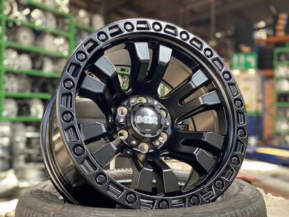 New 16X8.5 ET0 Lenso Brutal Rim (4 wheel) Matt Black 6X114.3