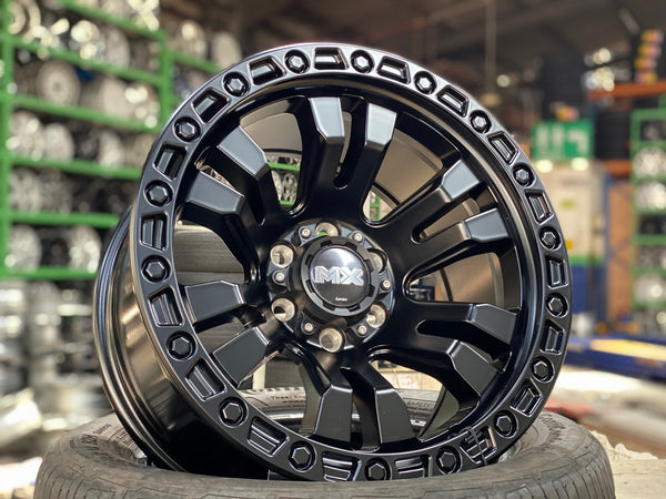 New 16X8.5 ET0 Lenso Brutal Rim (4 wheel) Matt Black 6X114.3