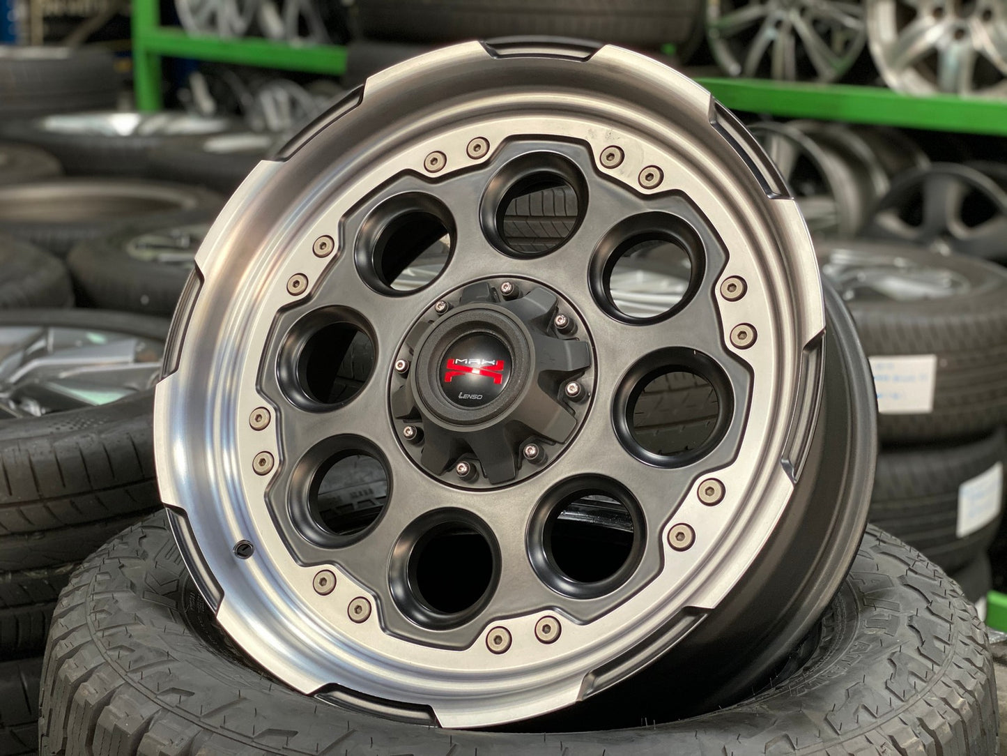 New 20X9 ET20 Lenso Maxx 07 Rim (4 wheel) Matt Black 6X139.7