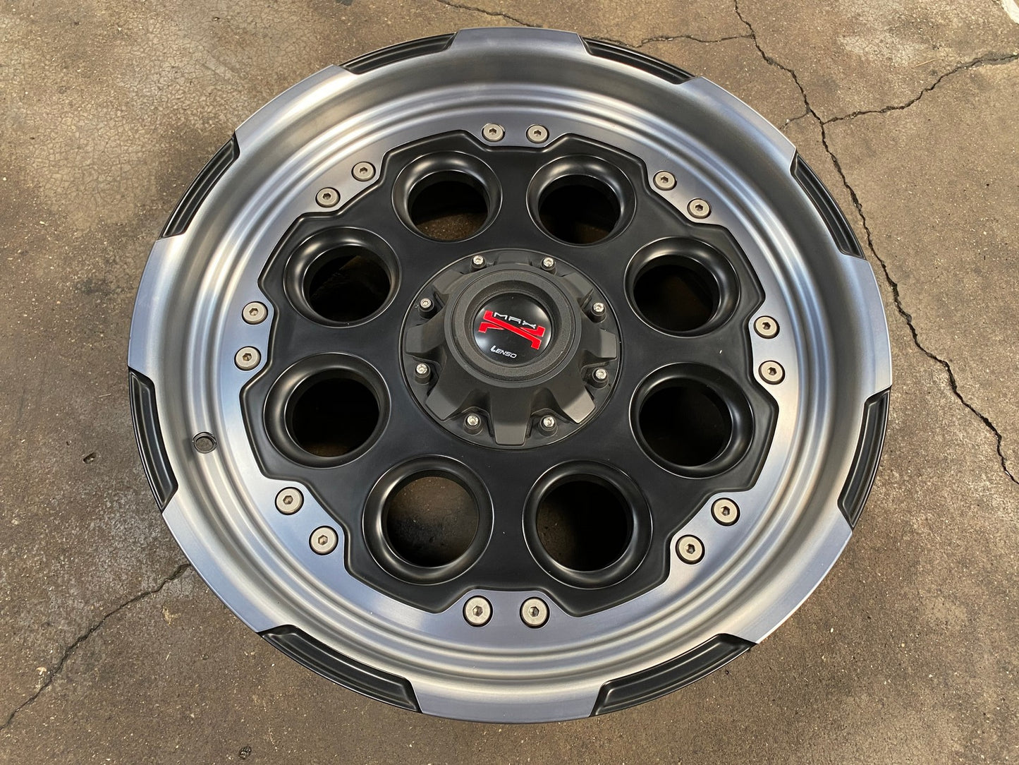 New 20X9 ET20 Lenso Maxx 07 Rim (4 wheel) Matt Black 6X139.7