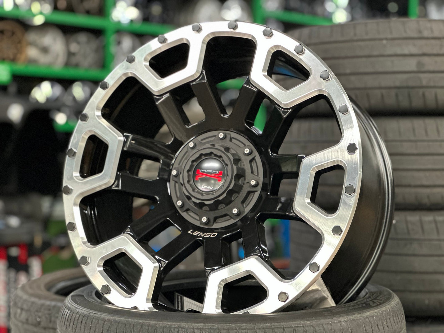 New 20X9 ET20 Lenso Maxx 08 Rim (4 wheel) Matt Black 6X139.7