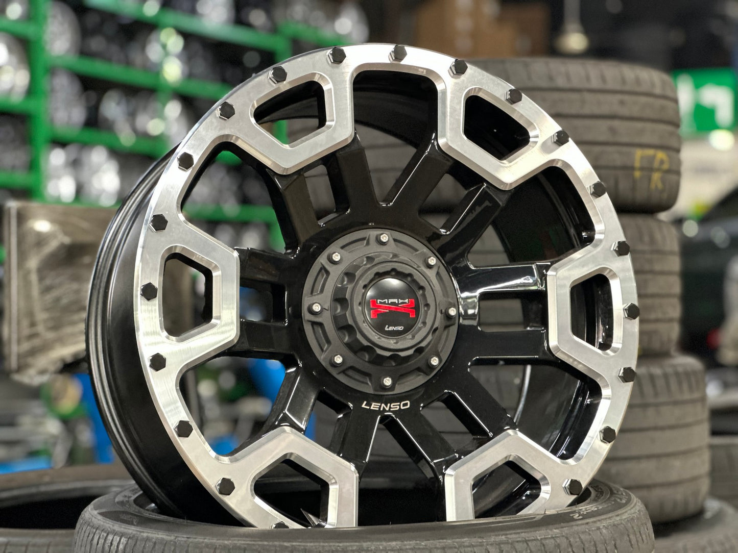 New 20X9 ET20 Lenso Maxx 08 Rim (4 wheel) Matt Black 6X139.7