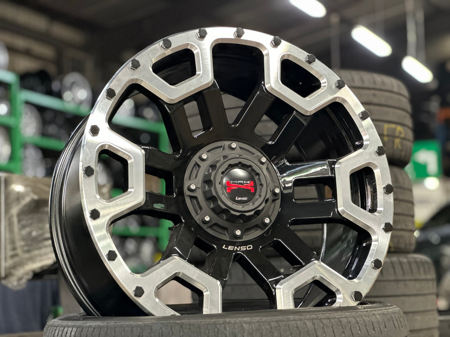 New 20X9 ET20 Lenso Maxx 08 Rim (4 wheel) Matt Black 6X139.7