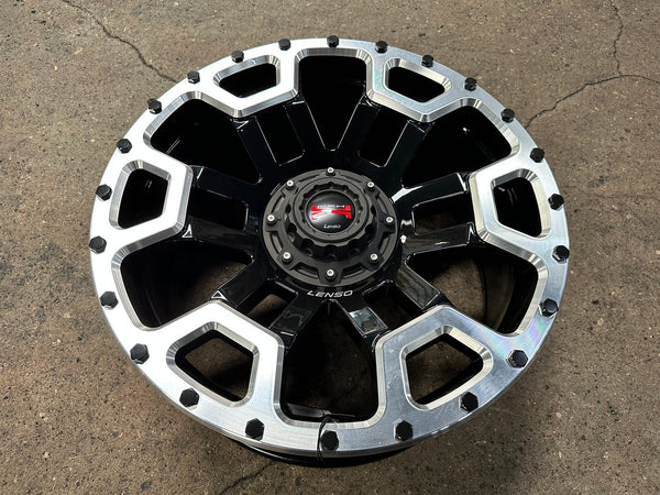 New 20X9 ET20 Lenso Maxx 08 Rim (4 wheel) Matt Black 6X139.7