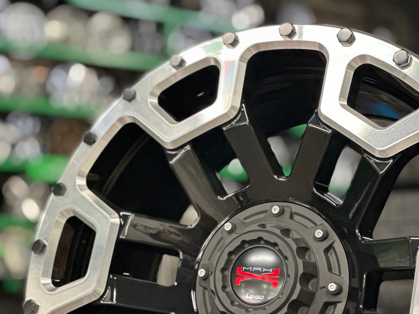 New 20X9 ET20 Lenso Maxx 08 Rim (4 wheel) Matt Black 6X139.7