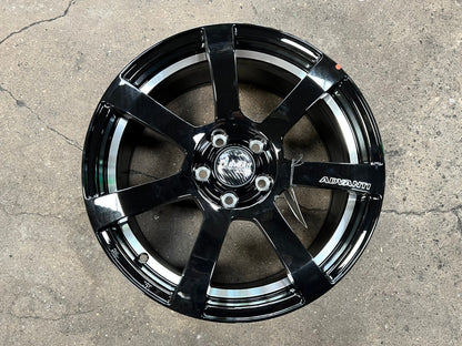 New 17X7.5 ET45 Advanti MK512U Rim (4 wheel) Gloss Black 5X108