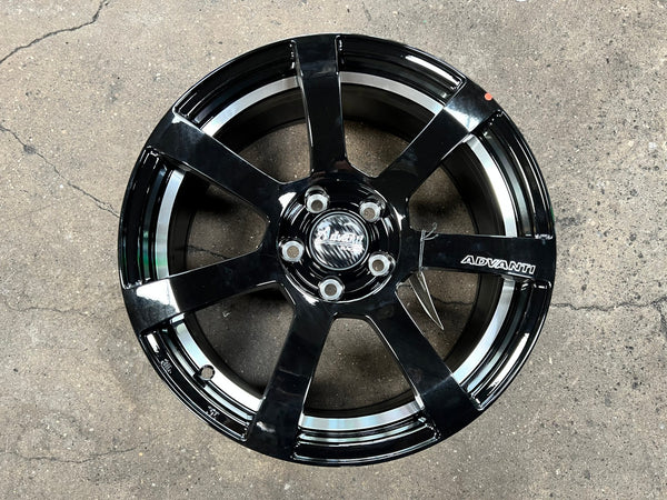 New 17X7.5 ET45 Advanti MK512U Rim (4 wheel) Gloss Black 5X108