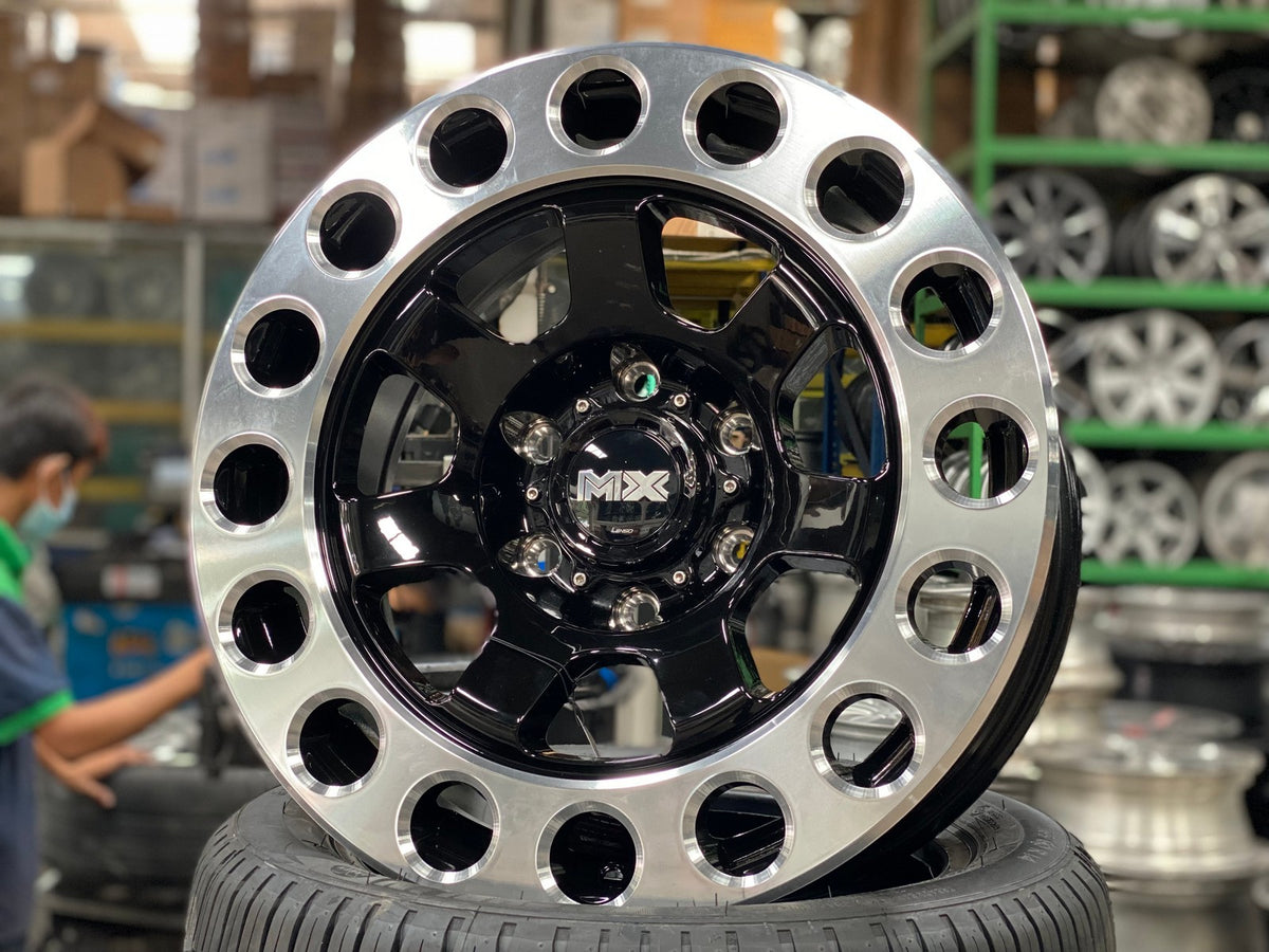 New 18X9 ET20 Lenso MX Impact Rim (4 wheel) Gloss Black 6X139.7