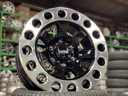 New 18X9 ET20 Lenso MX Impact Rim (4 wheel) Gloss Black 6X139.7