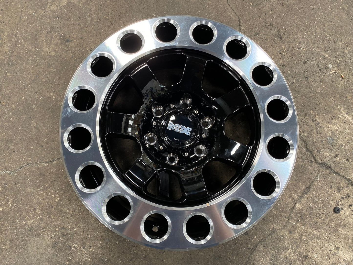 New 18X9 ET20 Lenso MX Impact Rim (4 wheel) Gloss Black 6X139.7