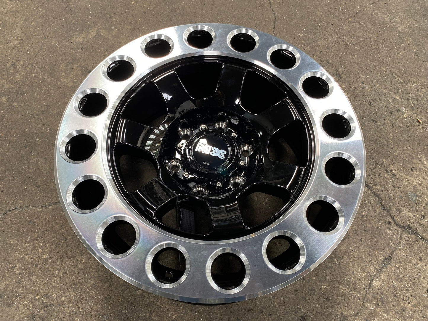 New 18X9 ET20 Lenso MX Impact Rim (4 wheel) Gloss Black 6X139.7