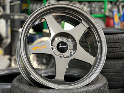 New 18X8.5 ET45 NK Performance Spoon Rim (4 wheel) Gloss Gunmetal 5X114.3