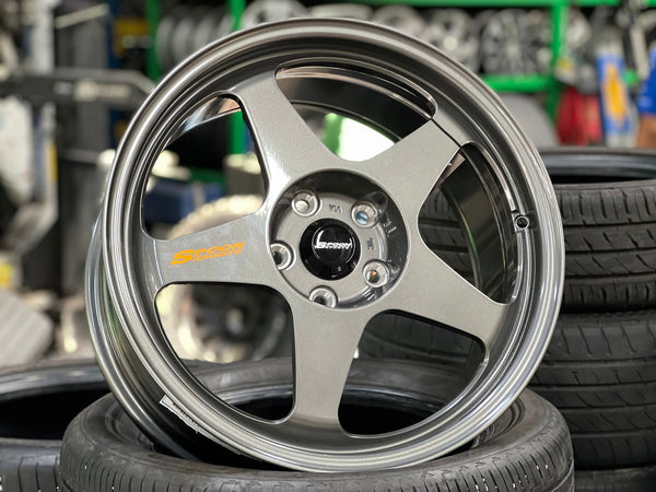 New 18X8.5 ET45 NK Performance Spoon Rim (4 wheel) Gloss Gunmetal 5X114.3