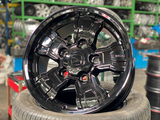 New 18X9 ET25 Osprey Hawke Rim (5 wheel) Gloss Black 5X165