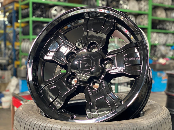 New 18X9 ET25 Osprey Hawke Rim (5 wheel) Gloss Black 5X165