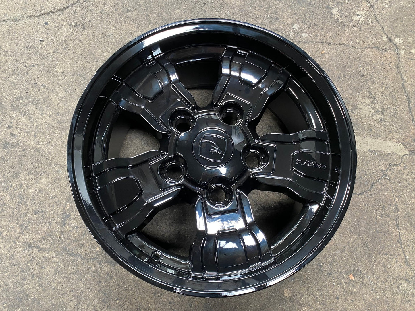 New 18X9 ET25 Osprey Hawke Rim (5 wheel) Gloss Black 5X165