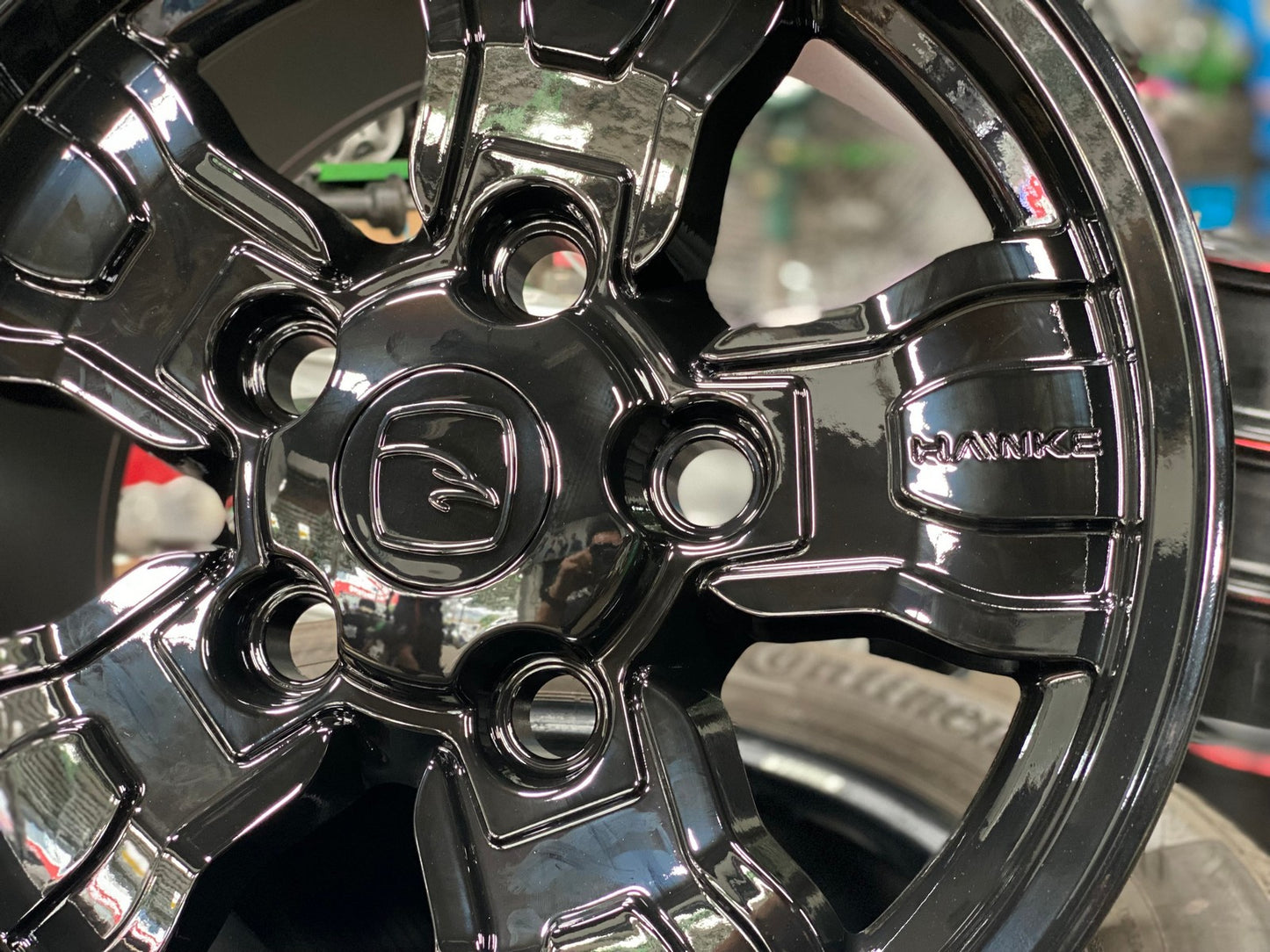 New 18X9 ET25 Osprey Hawke Rim (5 wheel) Gloss Black 5X165