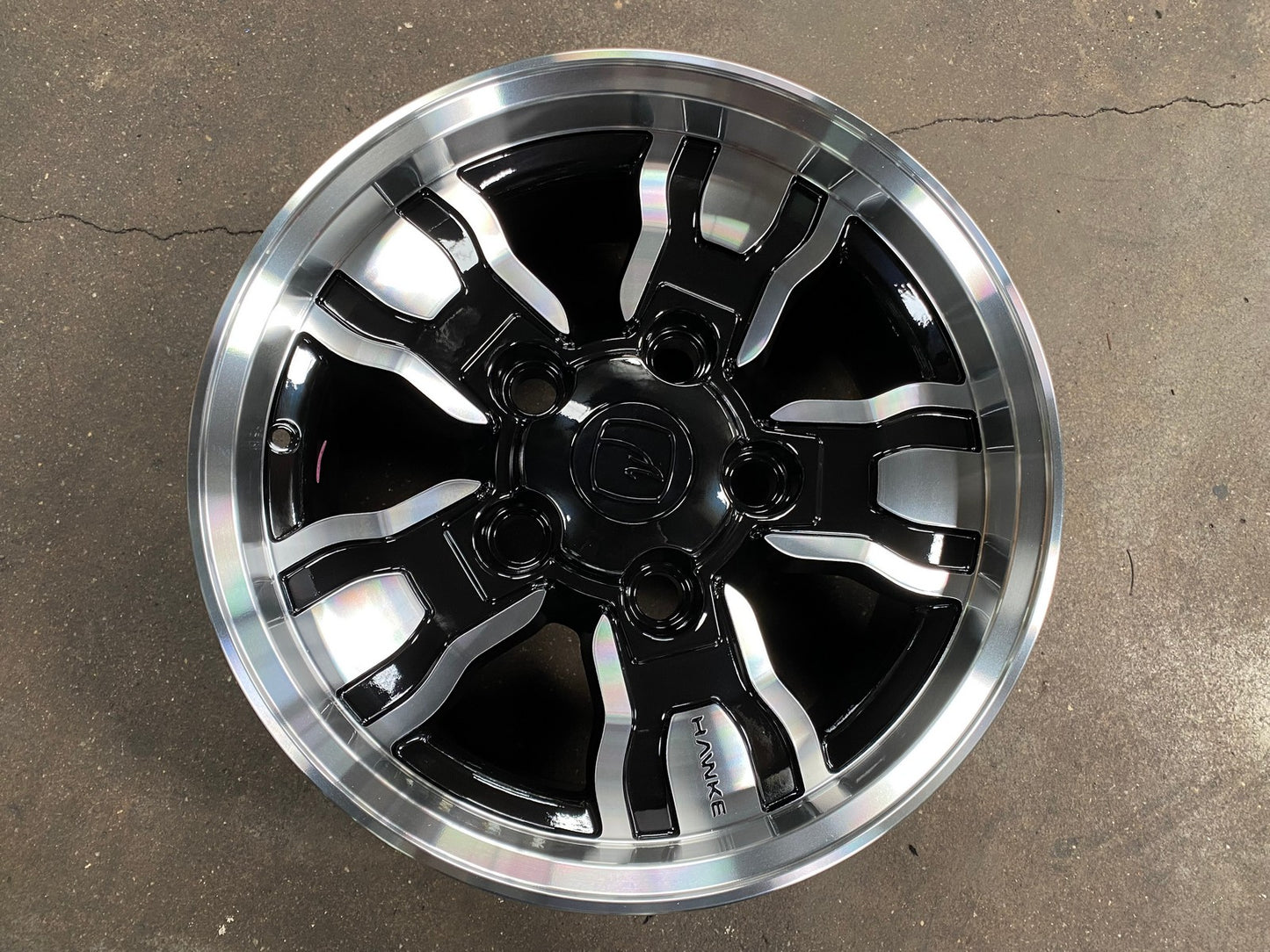New 18X9 ET25 Osprey Hawke Rim (5 wheel) Gloss Black PF 5X165