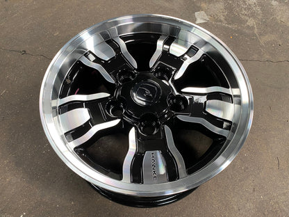 New 18X9 ET25 Osprey Hawke Rim (5 wheel) Gloss Black PF 5X165