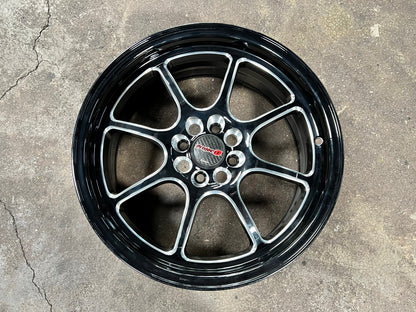 New 17X7.5 ET38 Lenso PDM Rim (4 wheel) Gloss Black 4X100