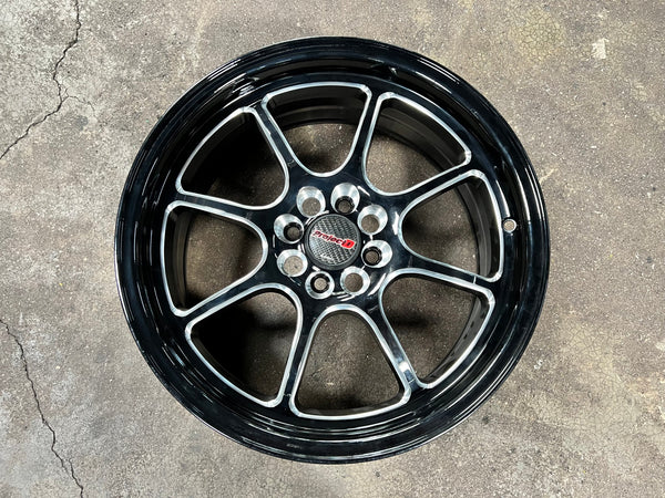 New 17X7.5 ET38 Lenso PDM Rim (4 wheel) Gloss Black 4X100
