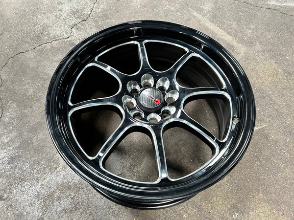 New 17X7.5 ET38 Lenso PDM Rim (4 wheel) Gloss Black 4X100