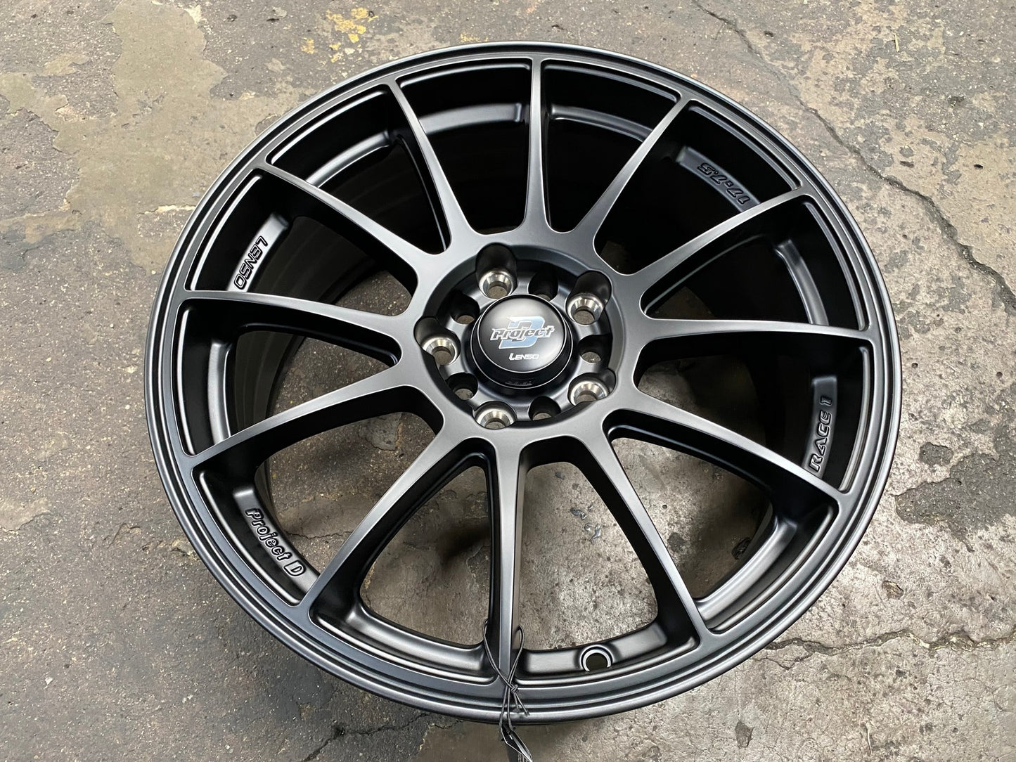 New 17X7.5 ET40 Lenso D Race Rim (4 wheel) Matt Black 5X114.3