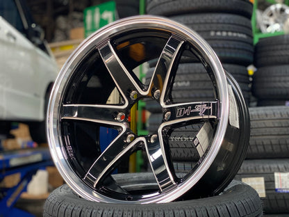 New 18X9.5 ET25 Lenso Project D1ST Rim (4 wheel) Gloss Black 6X139.7