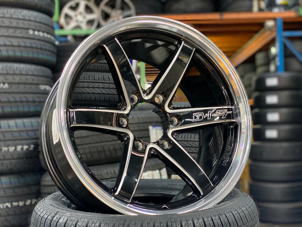 New 18X9.5 ET25 Lenso Project D1ST Rim (4 wheel) Gloss Black 6X139.7