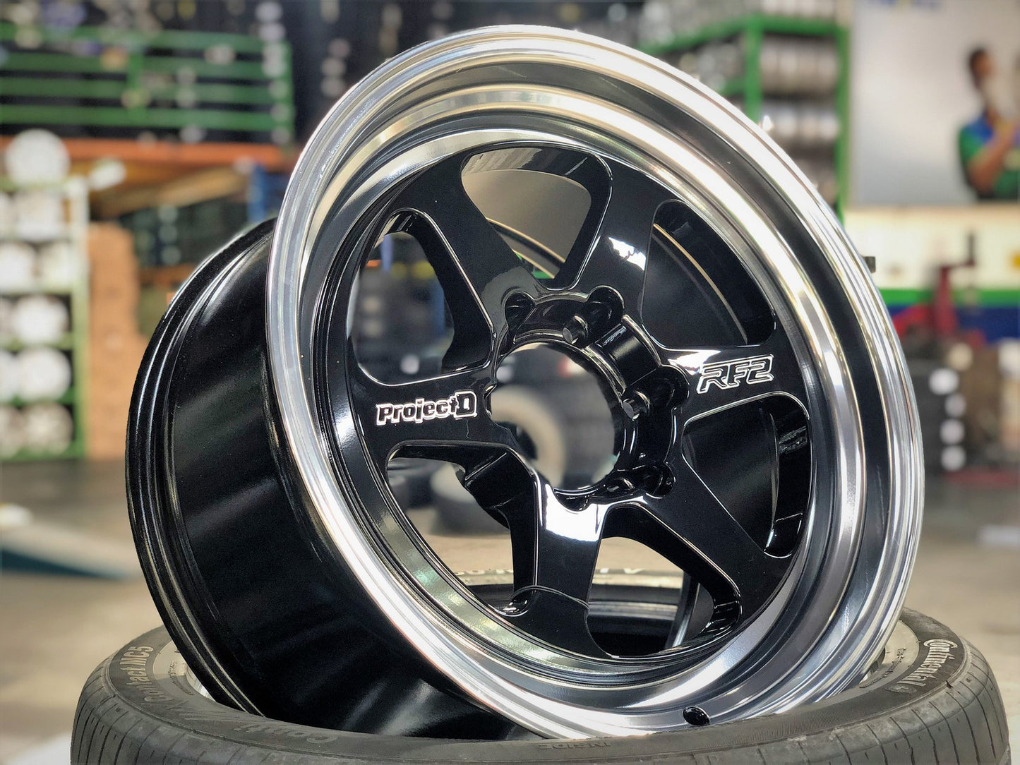 New 18X9.5 ET25 Lenso Project D Rim (4 wheel) Gloss Black 6X139.7