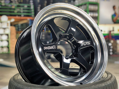 New 18X9.5 ET25 Lenso Project D Rim (4 wheel) Gloss Black 6X139.7