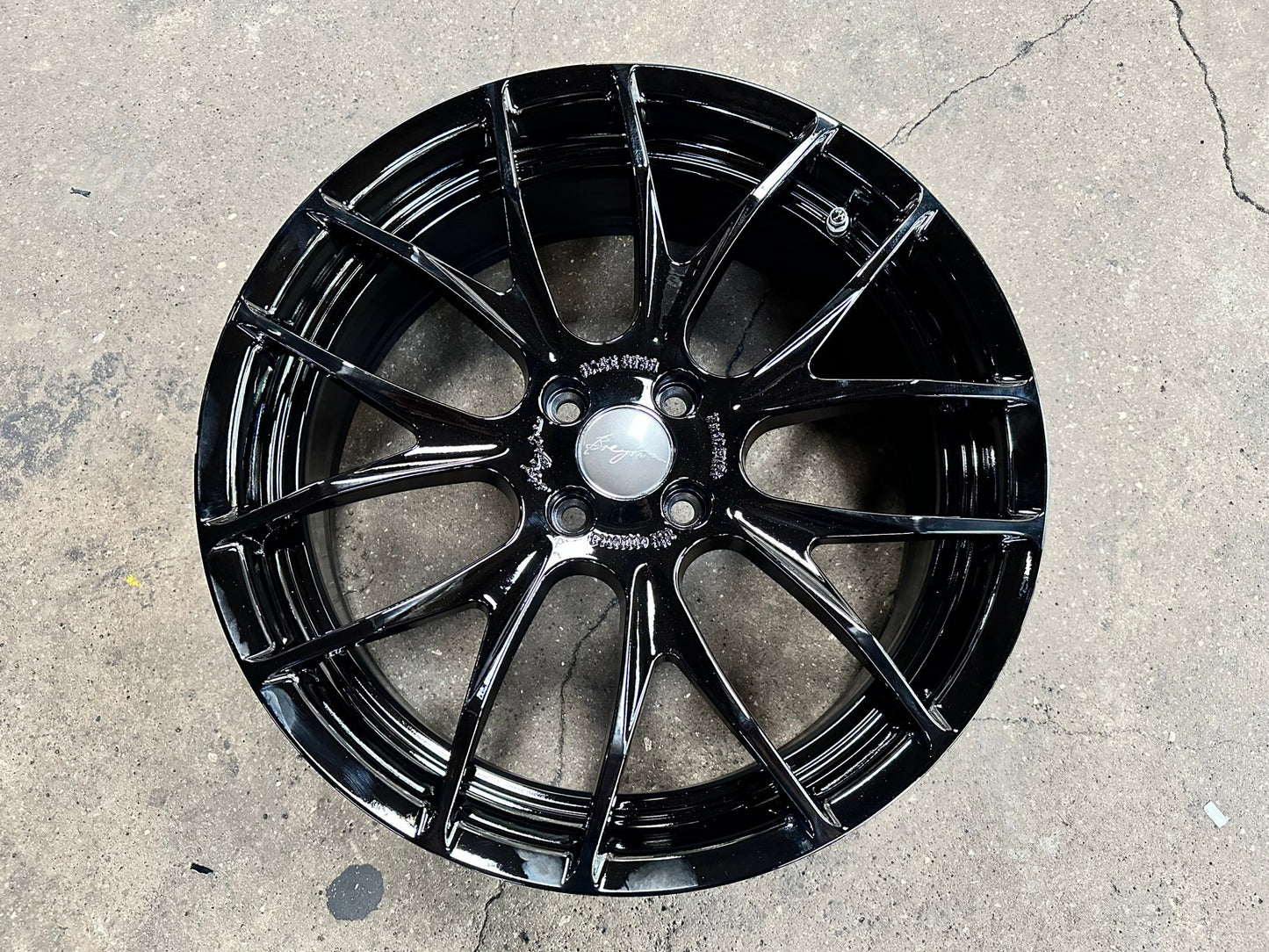New 18X7 ET40 Breyton Race GTSR Rim (4 wheel) Gloss Black 4X100