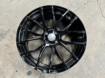 New 18X7 ET40 Breyton Race GTSR Rim (4 wheel) Gloss Black 4X100