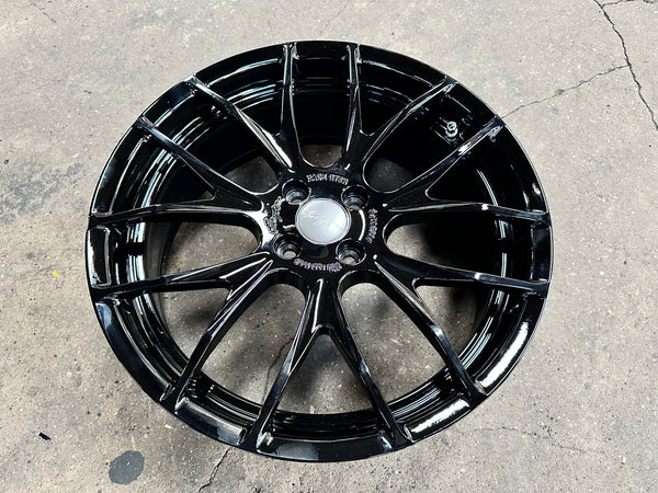 New 18X7 ET40 Breyton Race GTSR Rim (4 wheel) Gloss Black 4X100