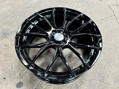 New 18X7 ET40 Breyton Race GTSR Rim (4 wheel) Gloss Black 4X100