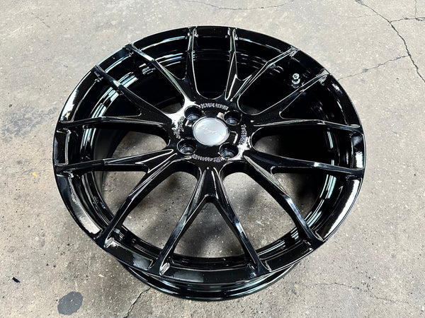 New 18X7 ET40 Breyton Race GTSR Rim (4 wheel) Gloss Black 4X100