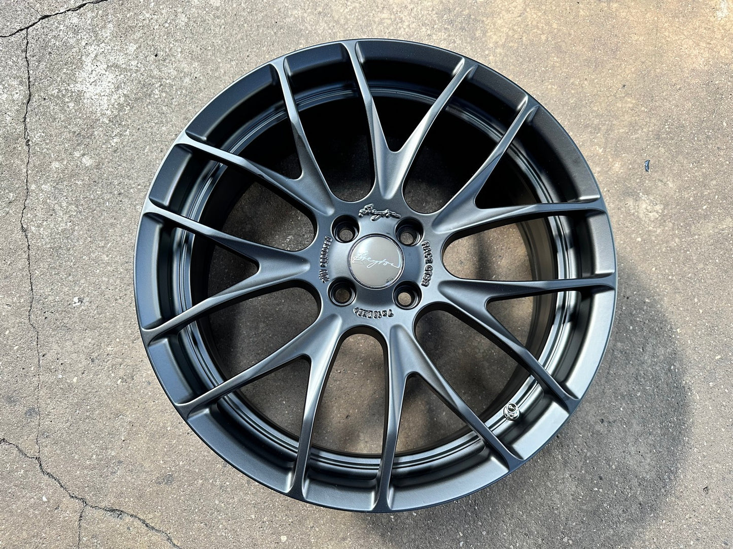 New 18X7 ET40 Breyton Race GTSR Rim (4 wheel) Matt Black 4X100