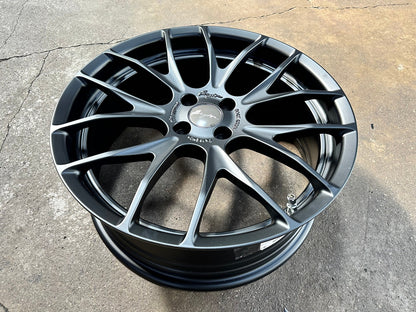 New 18X7 ET40 Breyton Race GTSR Rim (4 wheel) Matt Black 4X100