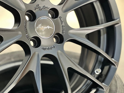 New 18X7 ET40 Breyton Race GTSR Rim (4 wheel) Matt Black 4X100