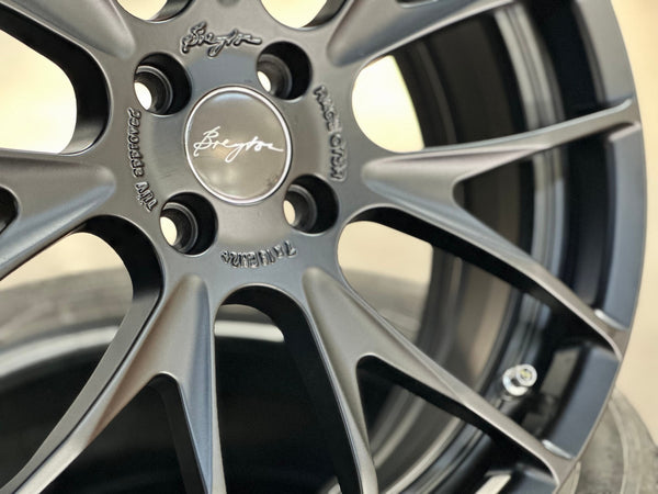 New 18X7 ET40 Breyton Race GTSR Rim (4 wheel) Matt Black 4X100