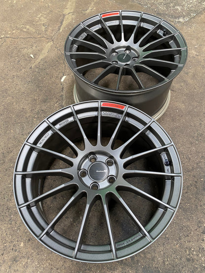 New 18X9.5 ET43 Enkei RS05RR Rim (4 wheel) Matt Gunmetal 5X100