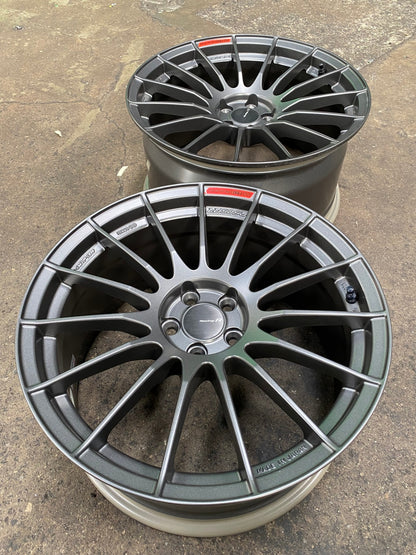 New 18X9.5 ET43 Enkei RS05RR Rim (4 wheel) Matt Gunmetal 5X100