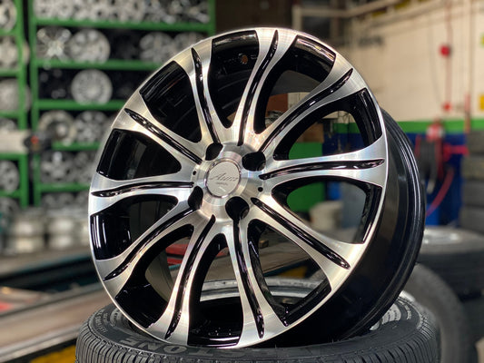 New 17X6.5 ET40 Impul Aura SX-10 Rim (4 wheel) Gloss Black 4X100