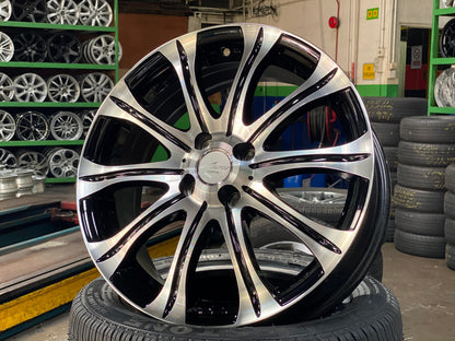 New 17X6.5 ET40 Impul Aura SX-10 Rim (4 wheel) Gloss Black 4X100