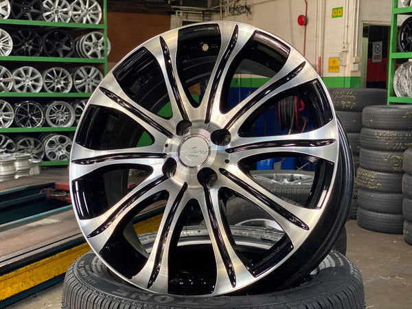 New 17X6.5 ET40 Impul Aura SX-10 Rim (4 wheel) Gloss Black 4X100