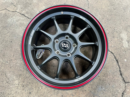 New 17X8 ET40 Enkei SC55Rim (4 wheel) Matt Black 5X114.3