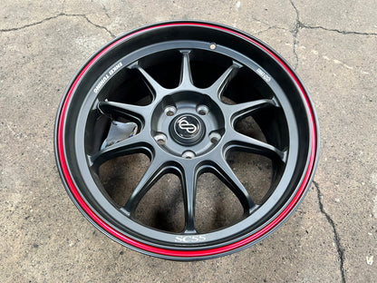 New 17X8 ET40 Enkei SC55Rim (4 wheel) Matt Black 5X114.3